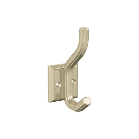 Amerock Aliso Transitional Double Prong Golden Champagne Wall Hook H37005BBZ